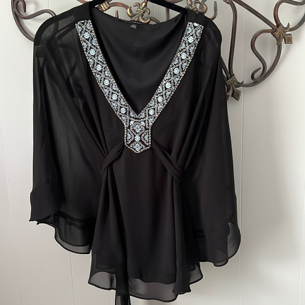 NWOT WHBM bohemian top LP